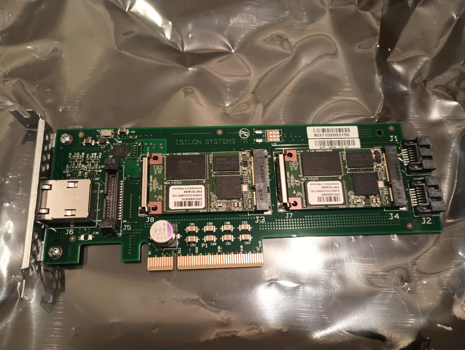 EMC Isilon X410 mSATA PCIe SSD Boot Drive 415-0059-03 w/2x 32GB mSATA SSD LP