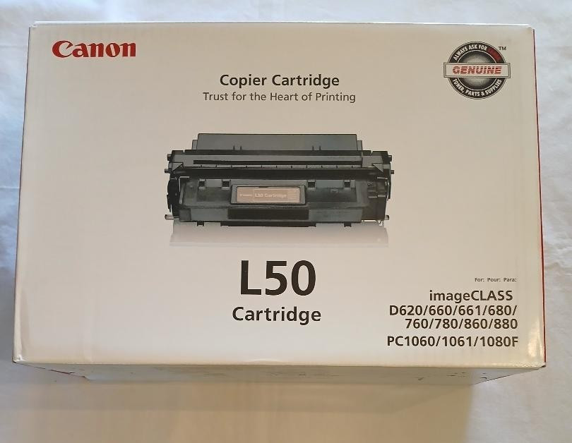 New Sealed Genuine Canon L50 Black Toner OEM imageCLASS D620 D660 L680 PC1060++