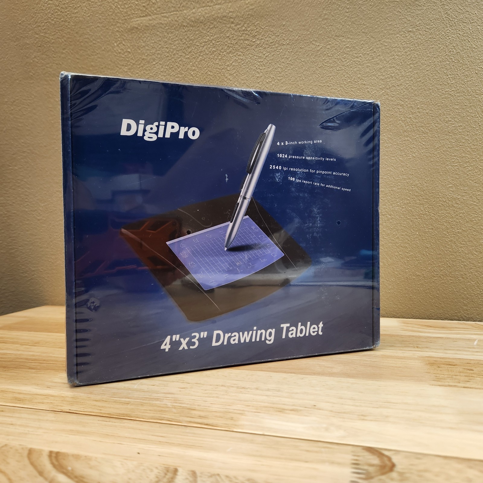 DigiPro WP4030 4x3 USB Graphics Drawing Tablet Cordless Pen New Sealed