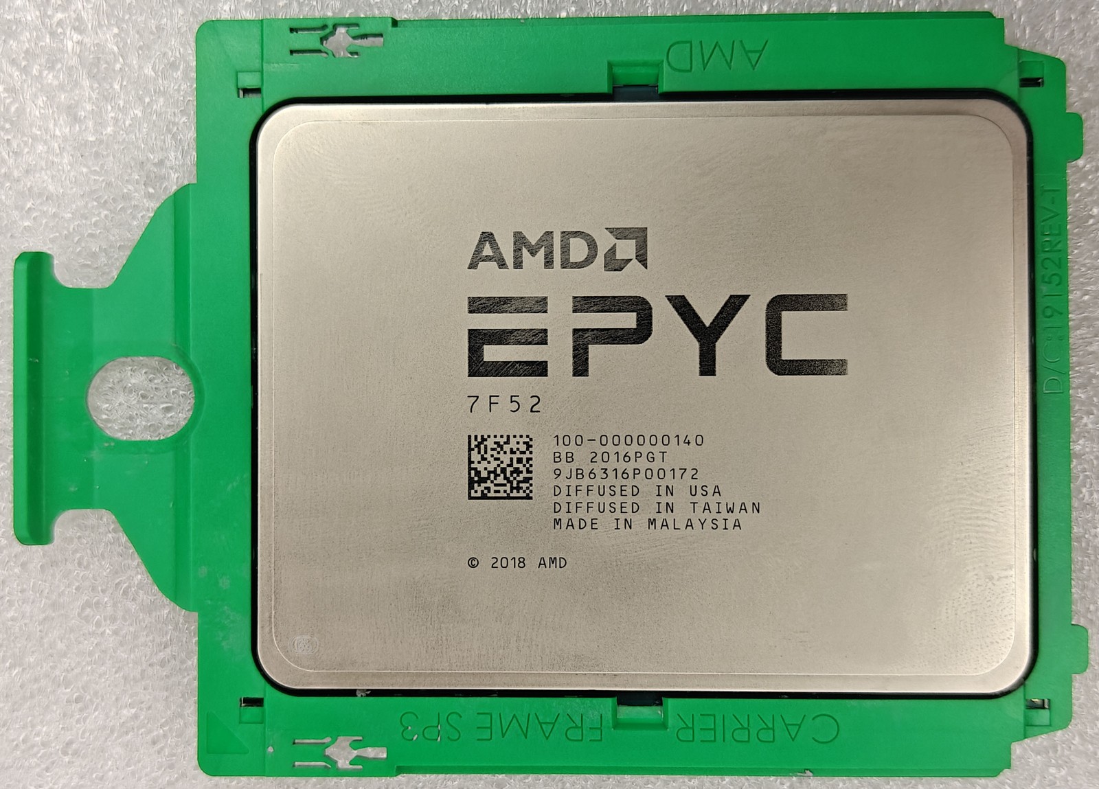 Dell Locked AMD EPYC 7F52 16 Cores 32 Threads 3.5GHz 240W 256MB CPU Processor