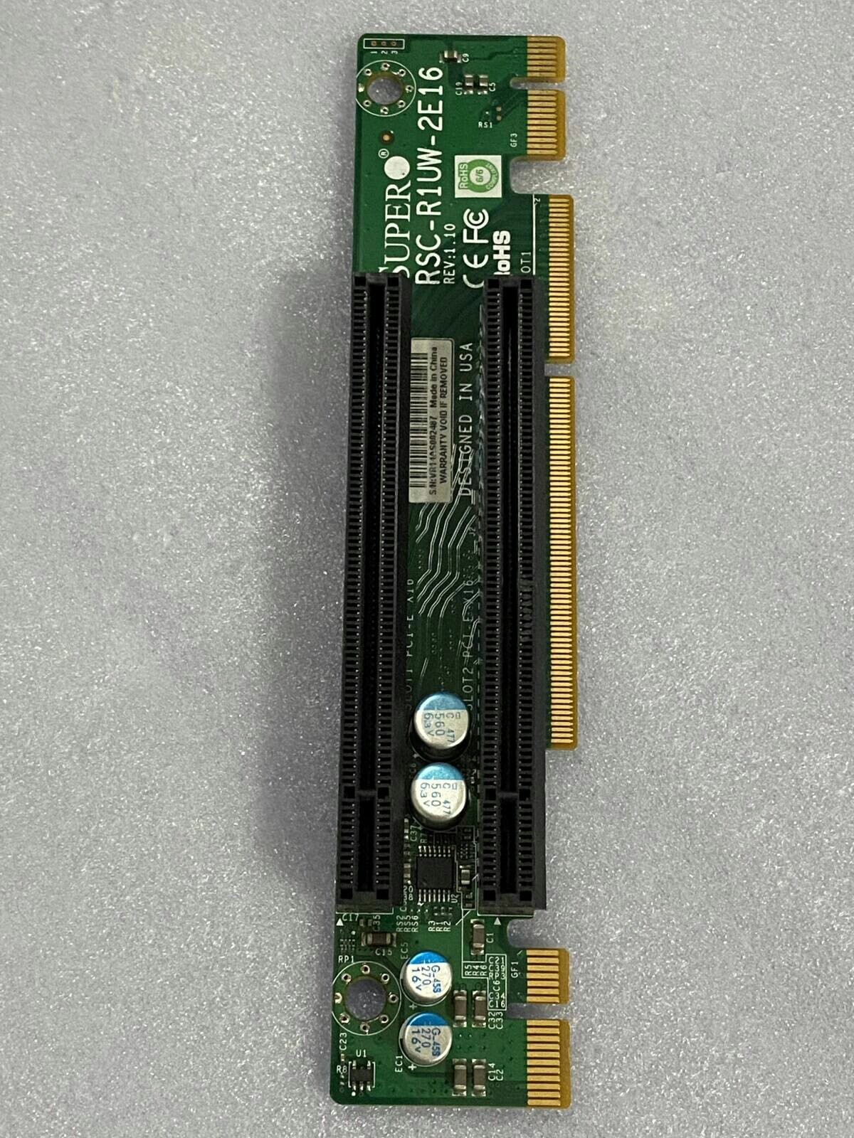 Supermicro RSC-R1UW-2E16 1U LHS WIO Riser Card 2×PCIe 3.0 x16 Slots