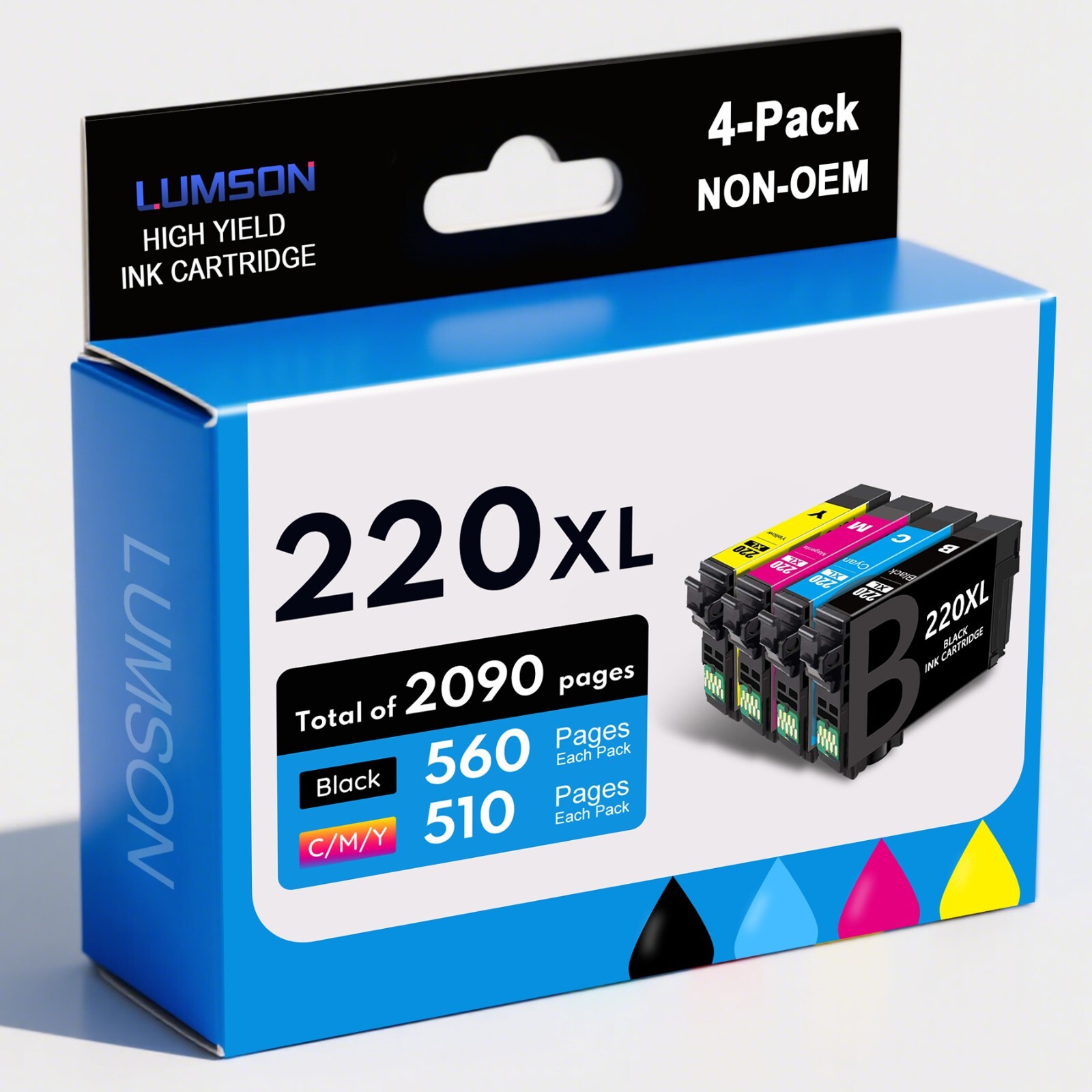 220XL T220XL 4PK Ink Cartridge For Epson XP-320 XP-420 XP-424 WF-2660 WF-2760
