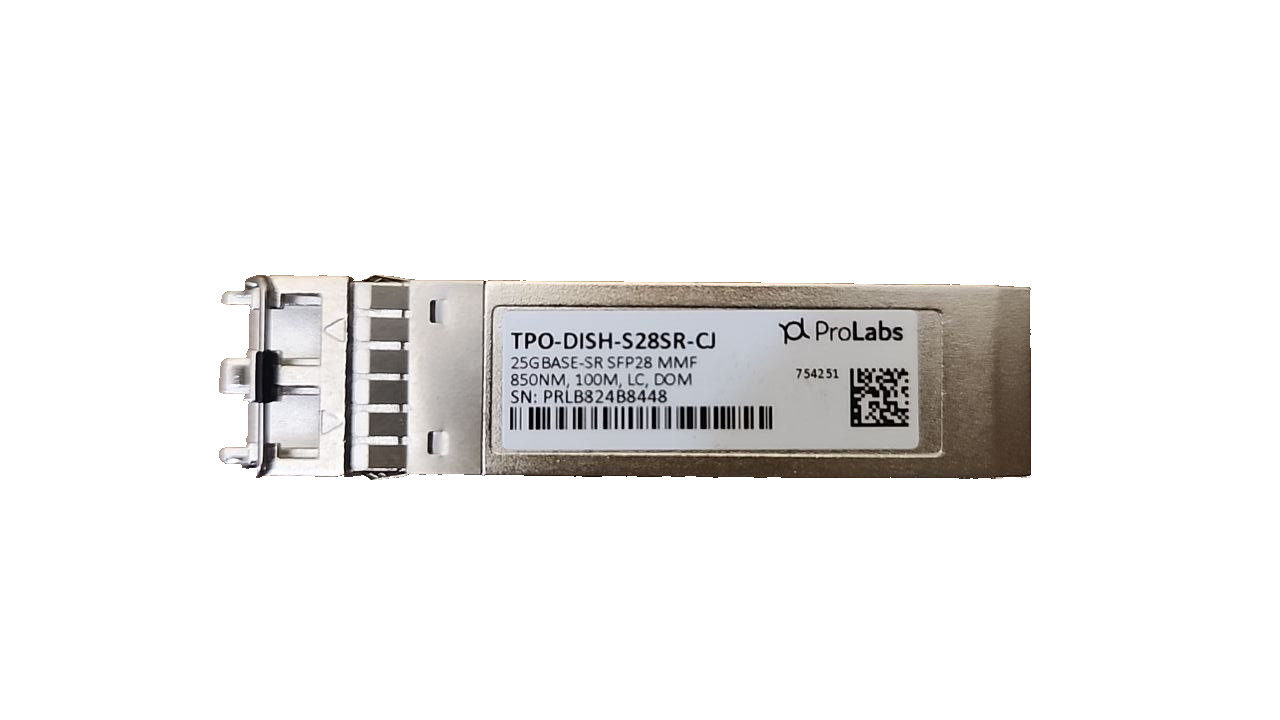 TPO-DISH-S28SR CISCO PROLABS SFP28 25G SR PLV 25GBASE SR 850nm 100m SFP-25G-SR-S