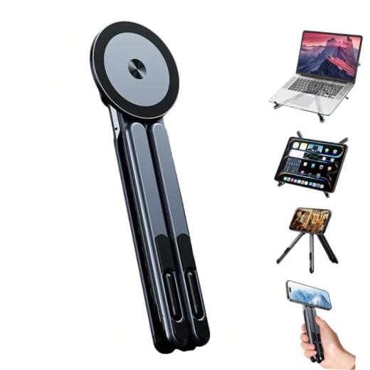 4-in-1 Foldable Laptop Stand, Portable Magnetic Phone Holder | N55 Magnets