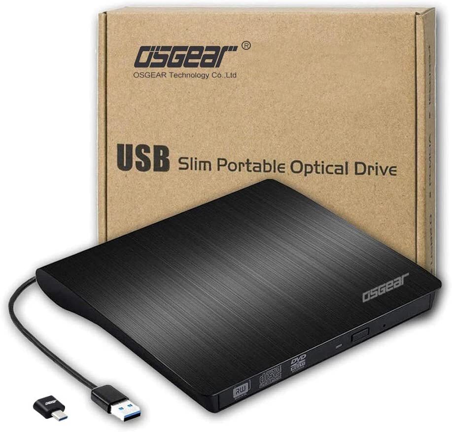 Slim External CD DVD RW Drive USB 3.0 Writer Burner Player Black For Laptop PCS