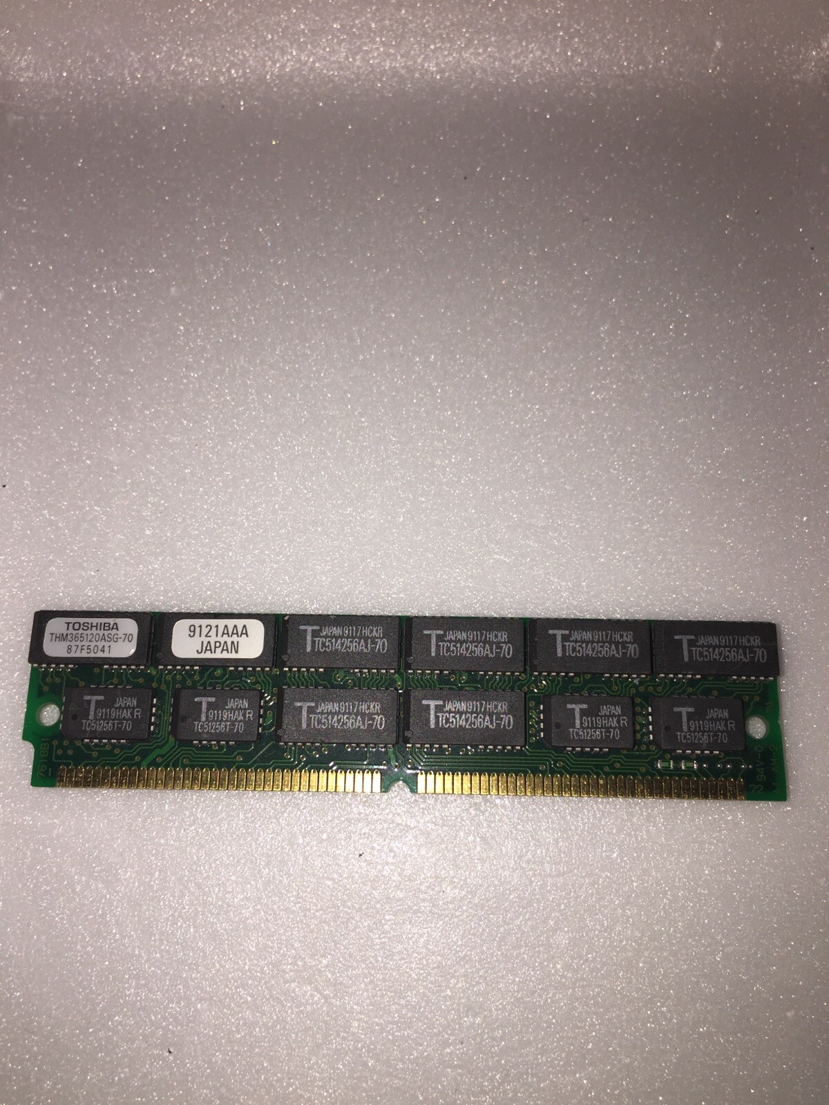 LOT OF (3) NEW VINTAGE TOSHIBA THM365120ASG-70 8MB 72 PIN 70NS SIMMS