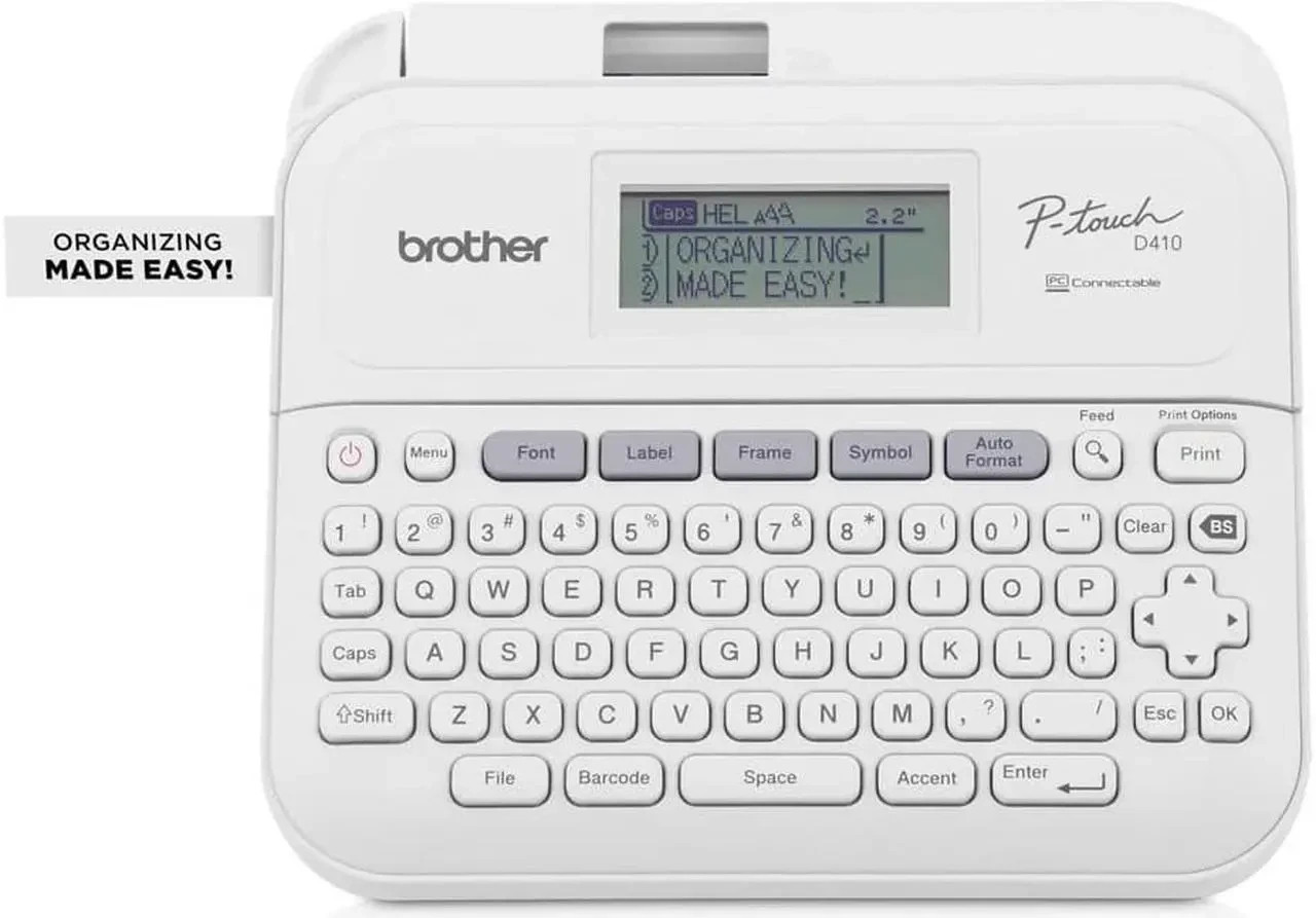 Brother P-touch Desktop Non-Thermal Label Maker White Model PTD410