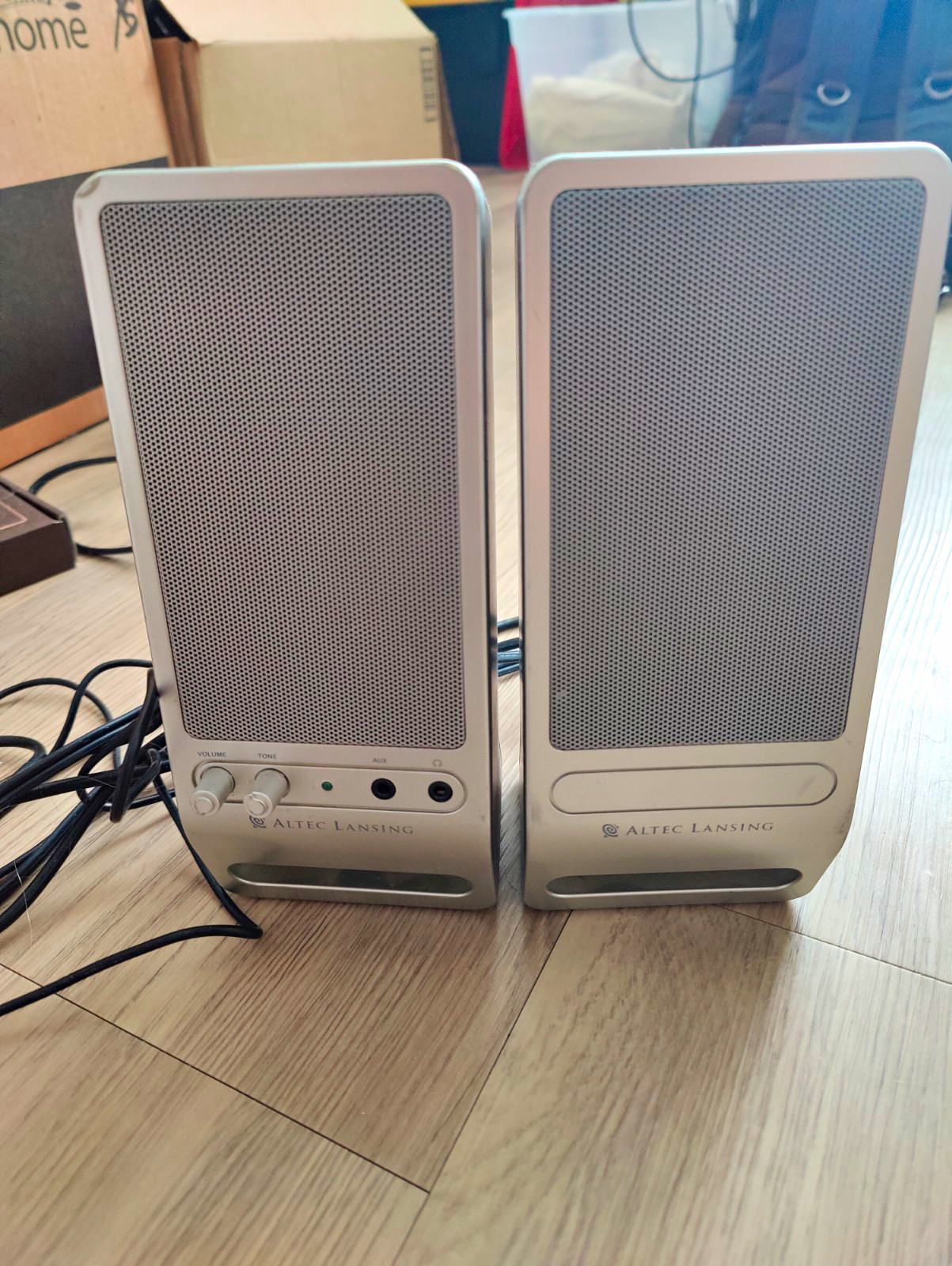 Altec Lansing VS2320 2.0 Wired Computer Speakers Silver AUX 3.5mm Type A