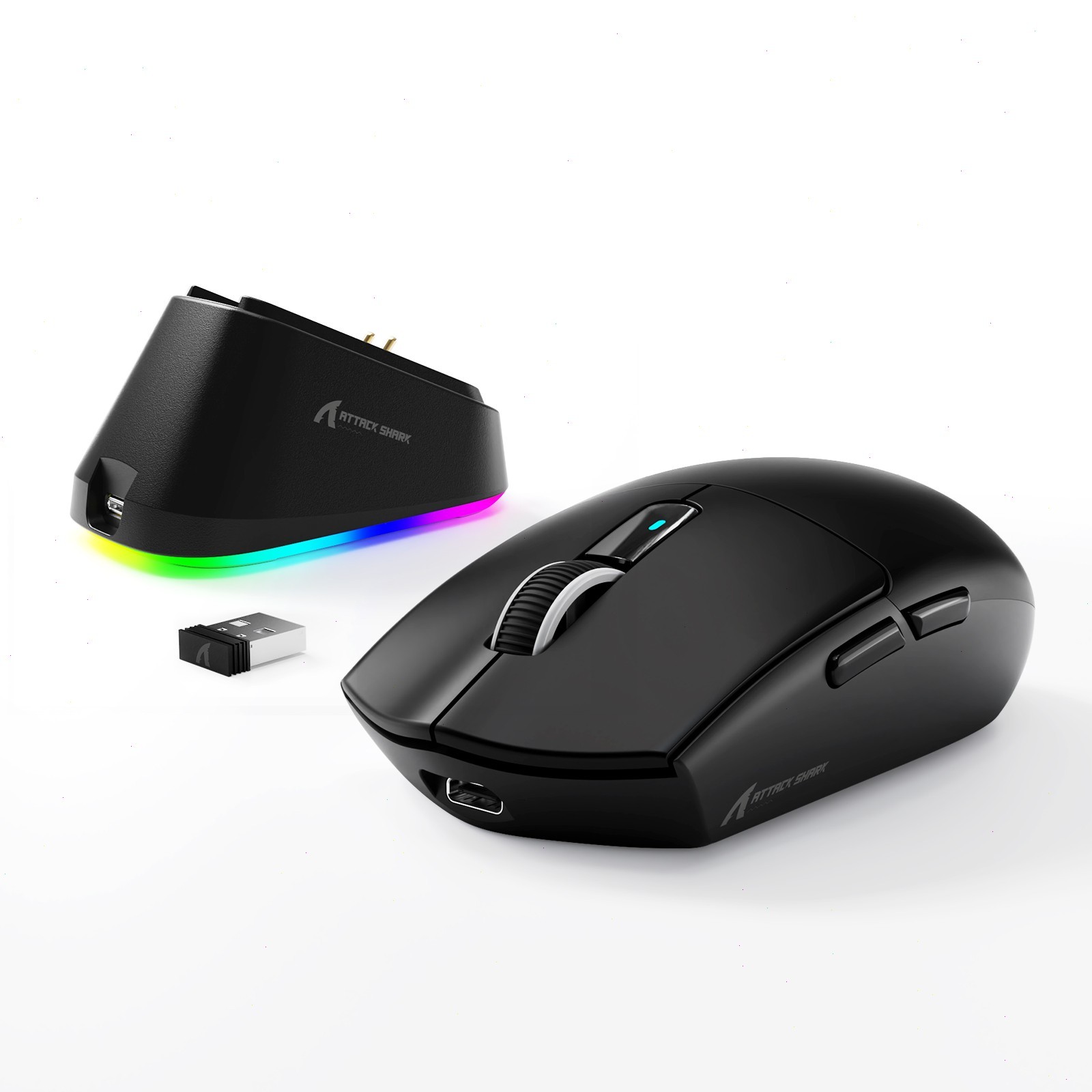 ATTACK SHARK G3PRO Wireless Tri-Mode Optical Mouse with Charge Dock 25000 DPI