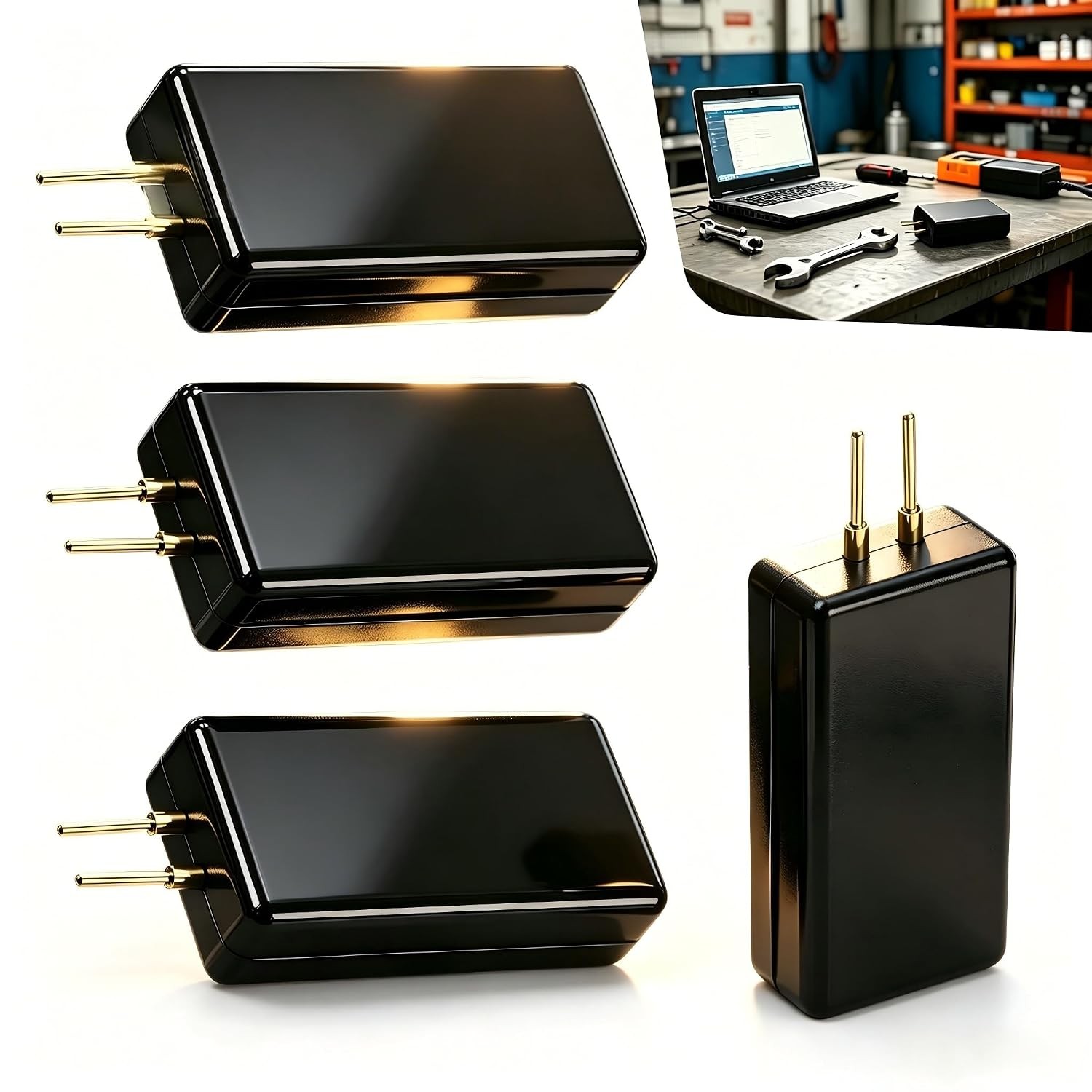 4 PCS Automotive SRS Circuit Diagnostic Test Resistor, 12V 2-Pin SRS System Faul