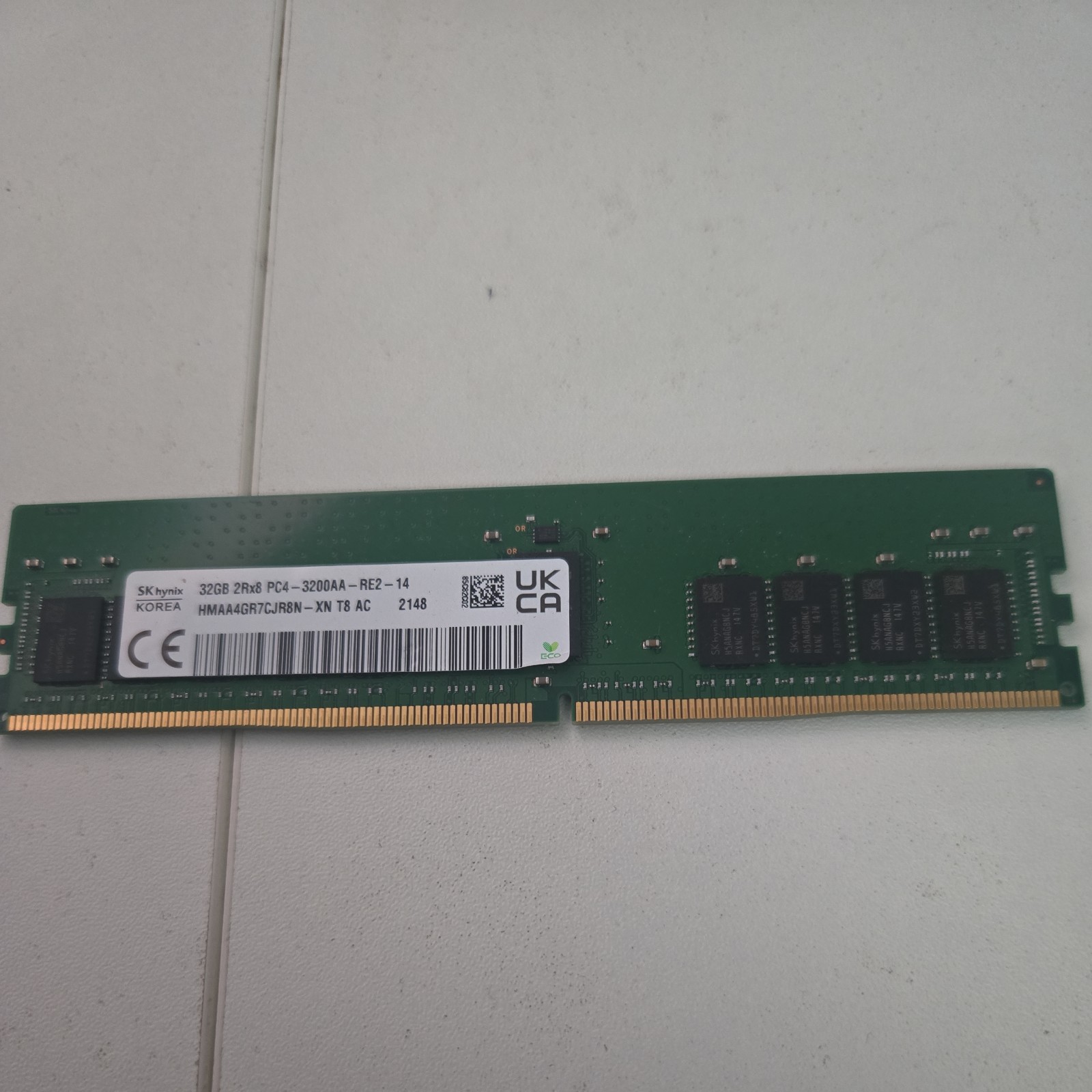 SK Hynix 32GB 2Rx8 PC4-3200AA-RE2-14 RDIMM Memory