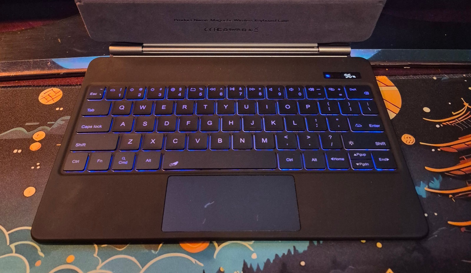 Magnetic Backlit Keyboard Case Trackpad for Samsung Galaxy Tab S9+ S10+ S9 FE+