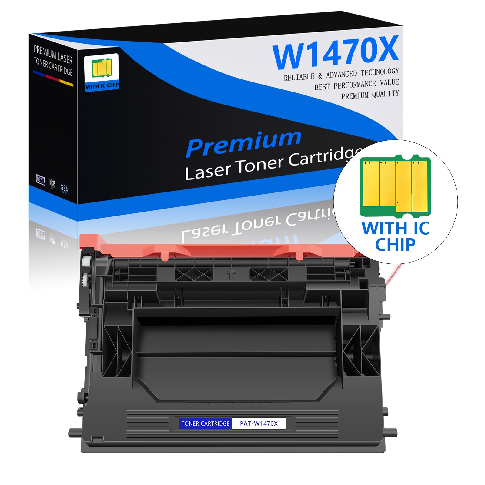 W1470X 147X High Yield Toner Compatible With HP LaserJet M610n M611x M612dn LOT