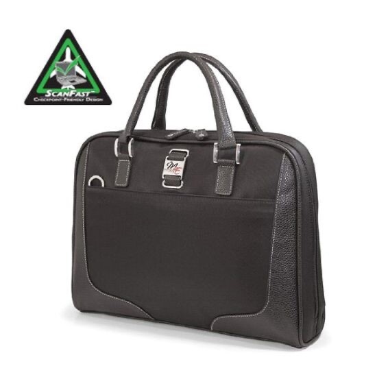 MobileEdge ScanFast Checkpoint Friendly Black Messenger Laptop Bag for Her New