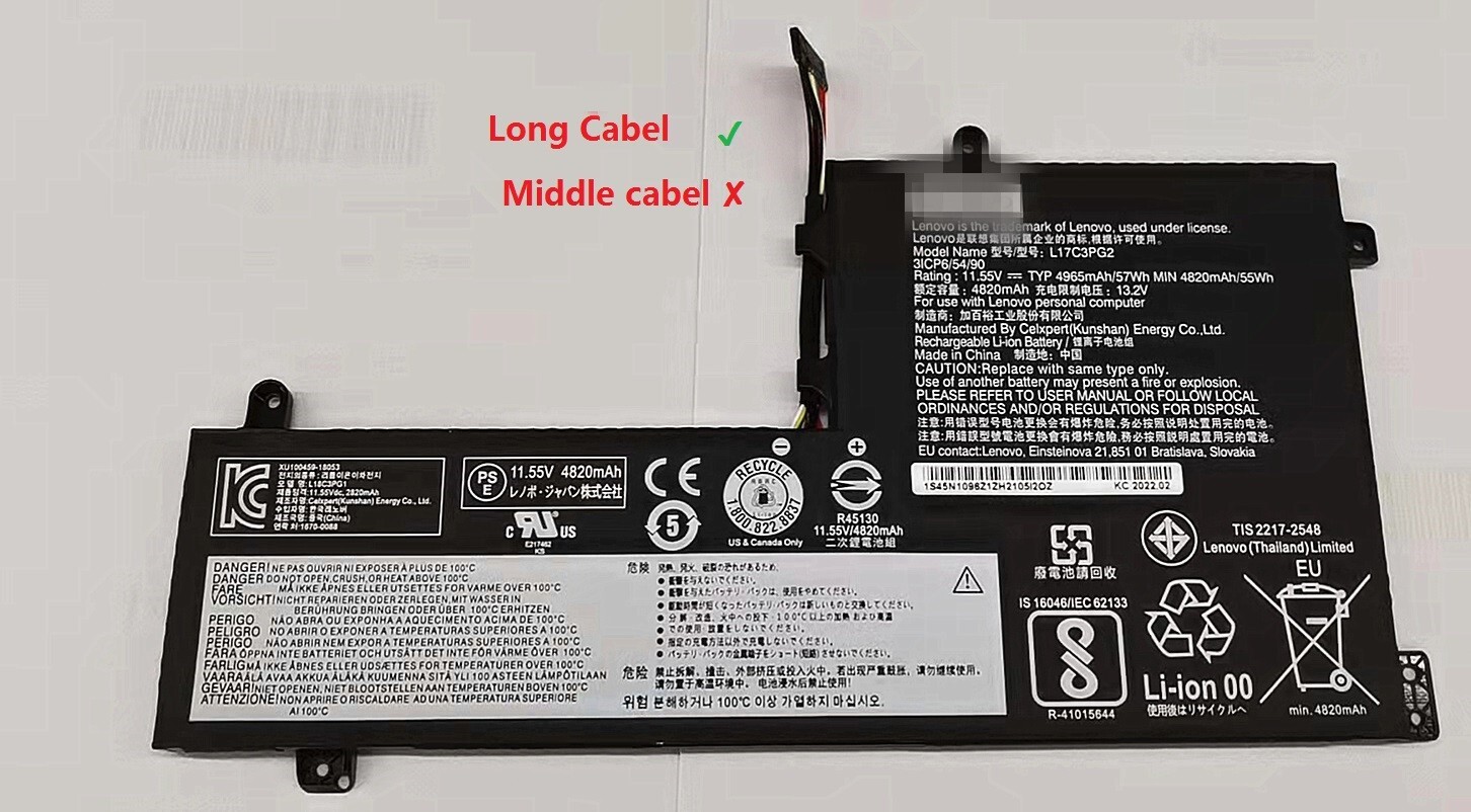 Genuine L17M3PG2 L17C3PG2 Battery for Lenovo-Legion Y7000-2019 Y545 Y7000P-1060