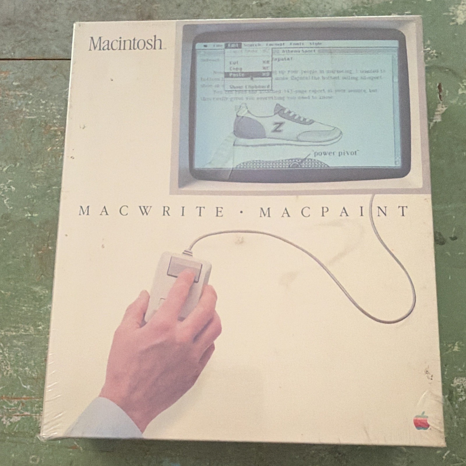 Apple Vintage Macintosh MacWrite & MacPaint Boxed Software. UNTESTED. sealed 