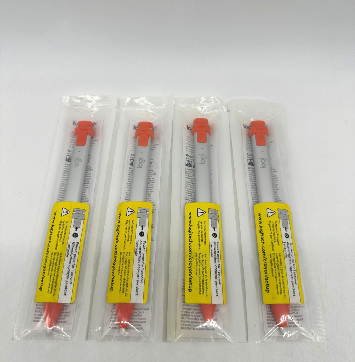 NEW SEALED - Lot of 4 - Logitech Crayon Digital Pencil Stylus 914-000031
