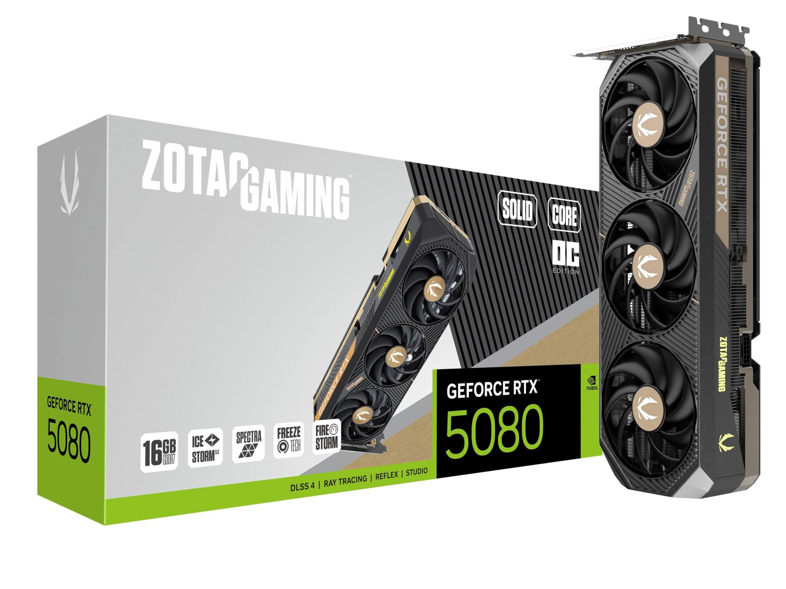 ZOTAC GeForce RTX 5080 16GB GDDR7 PCI Express 5.0 x16 ATX Video Card GAMING.....