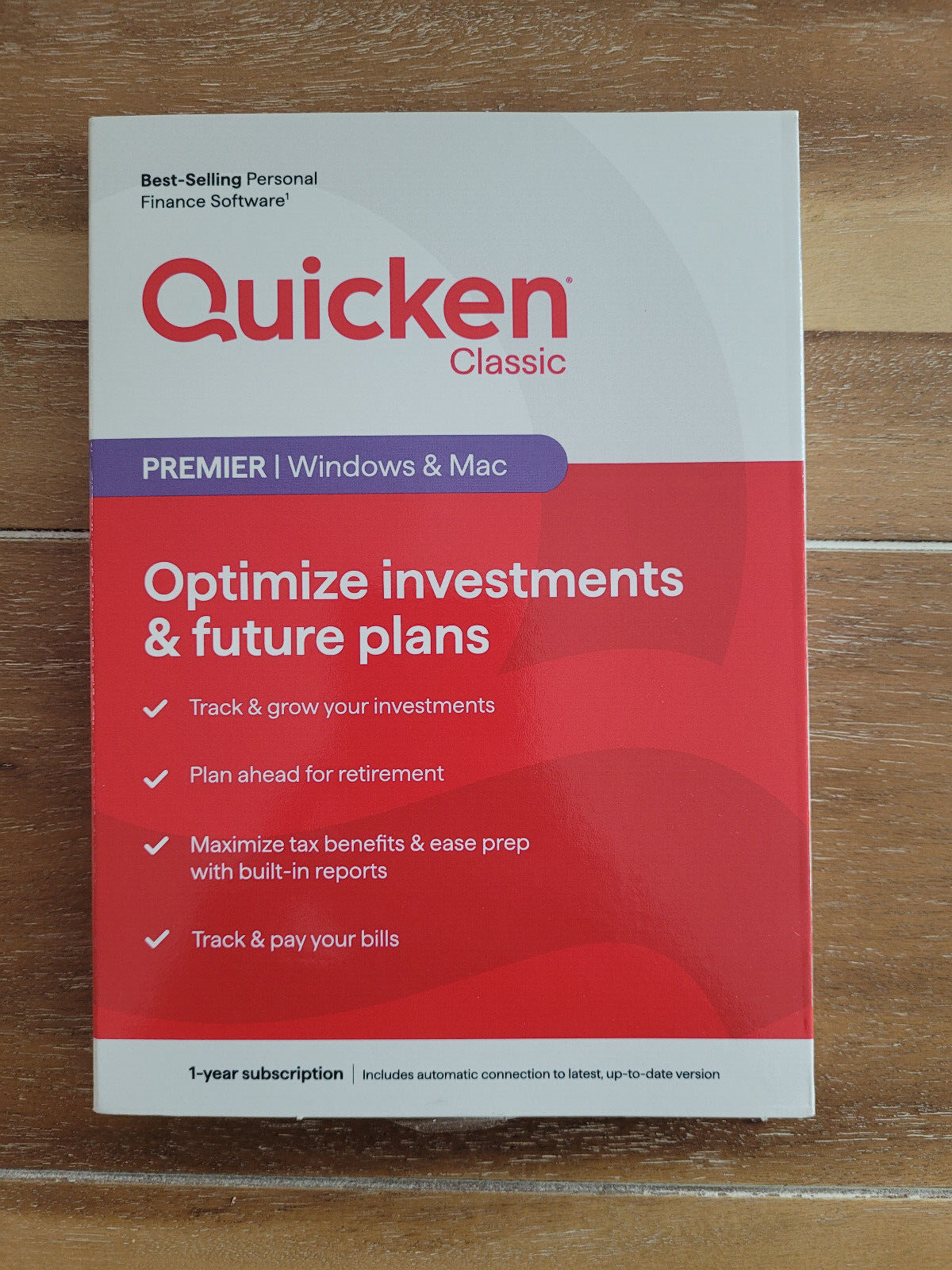 Quicken Classic Premier 1 Year Subscription Windows /Mac 2152