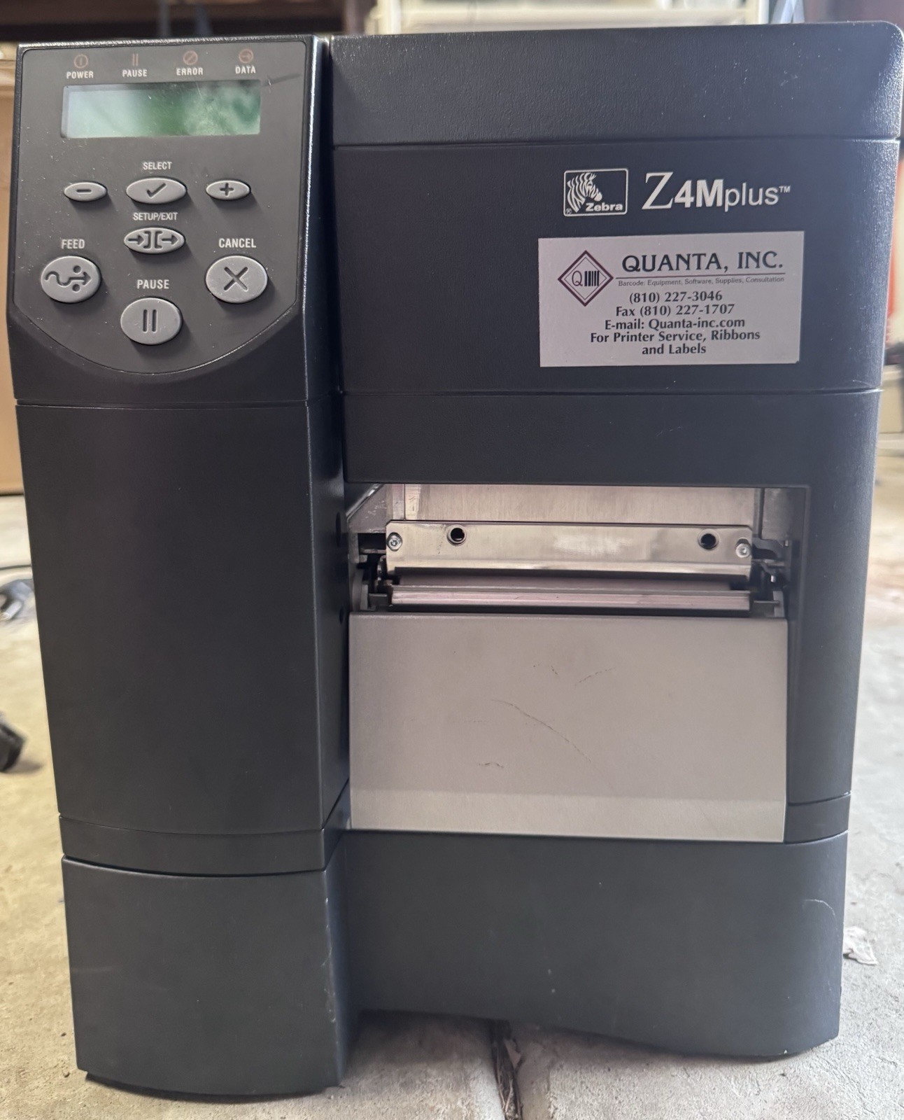 Zebra Z4Mplus Thermal Label Barcode Printer P/N Z4M00-2001-0030