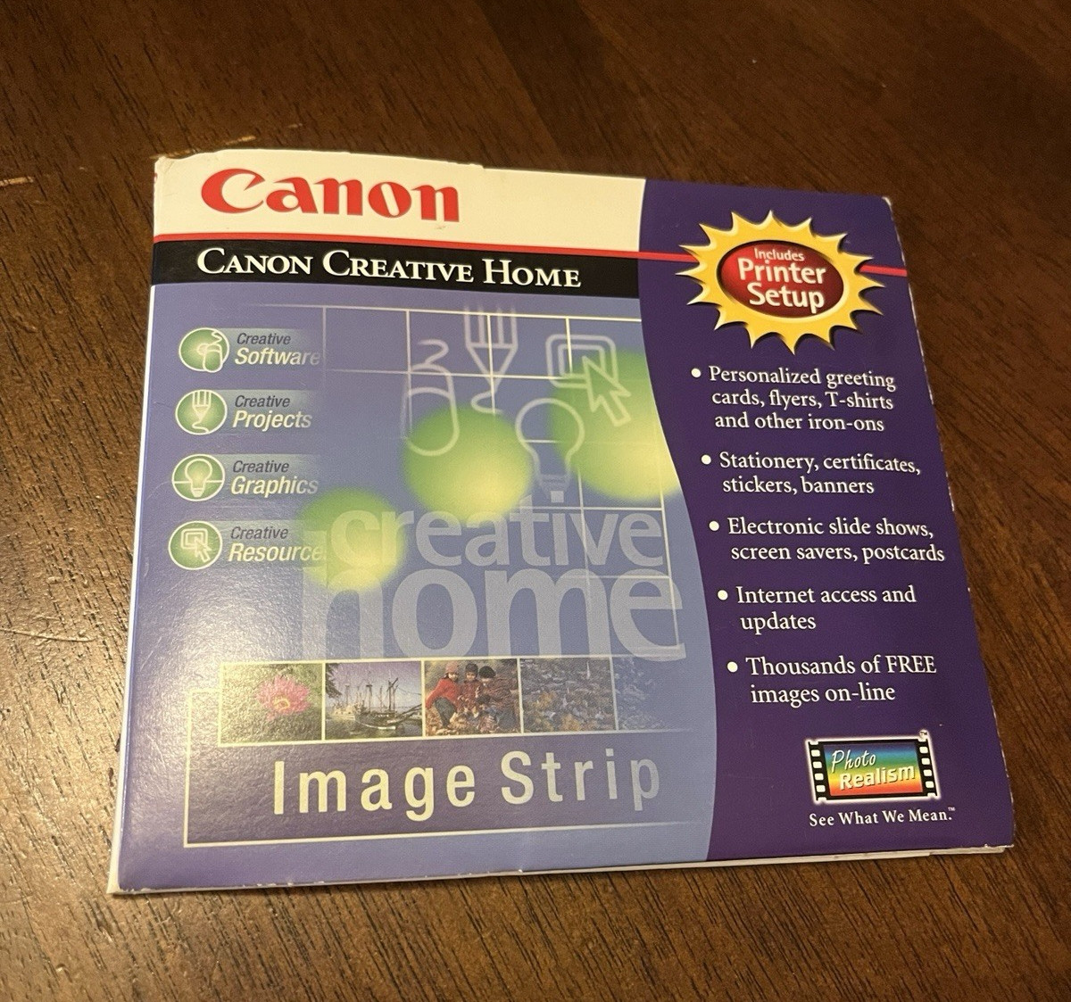 Canon Creative Home with Printer Setup CD ROM for Windows 95 & 98 ONLY  - © 1999