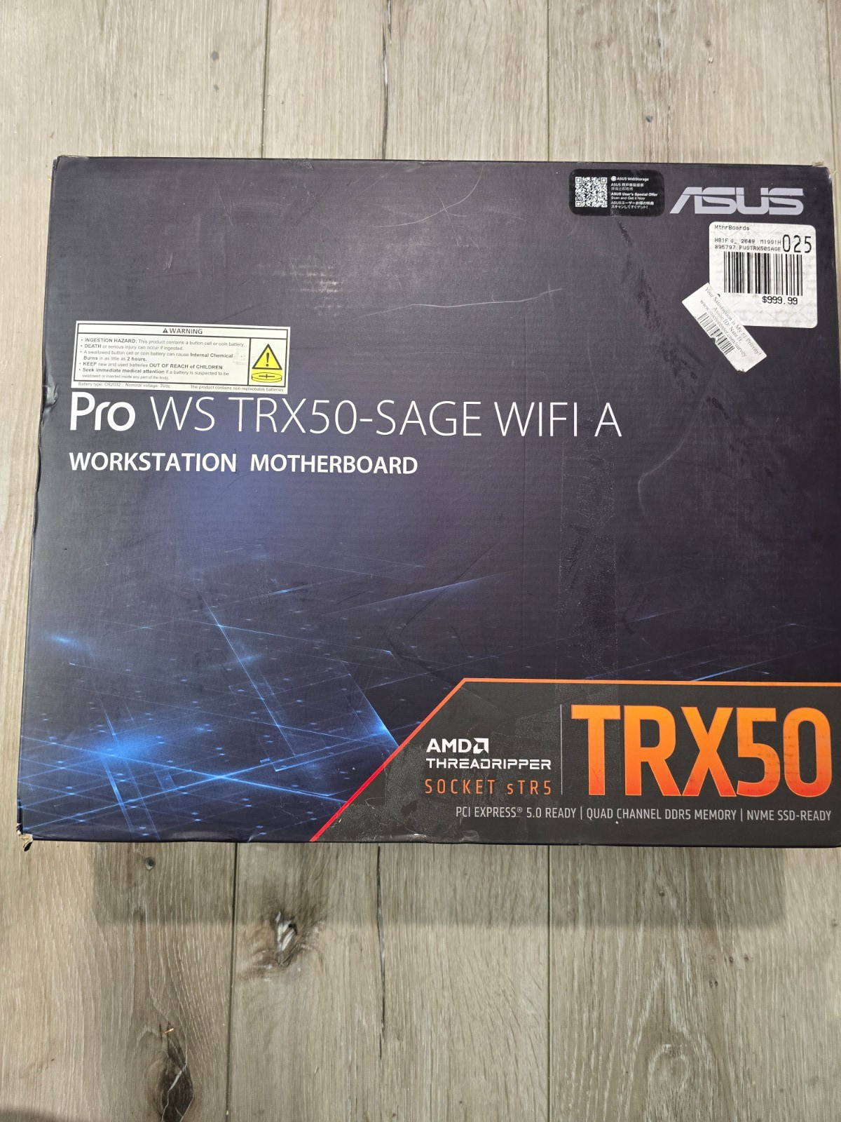 NEW OPEN-BOX ASUS Pro WS TRX50-SAGE WiFi AMD TRX50 TR5 Motherboard