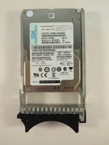 FIT FOR IBM P710 P720 P740 74Y6496 74Y6498 300G 15K SAS 2.5 HDD Hard Drive