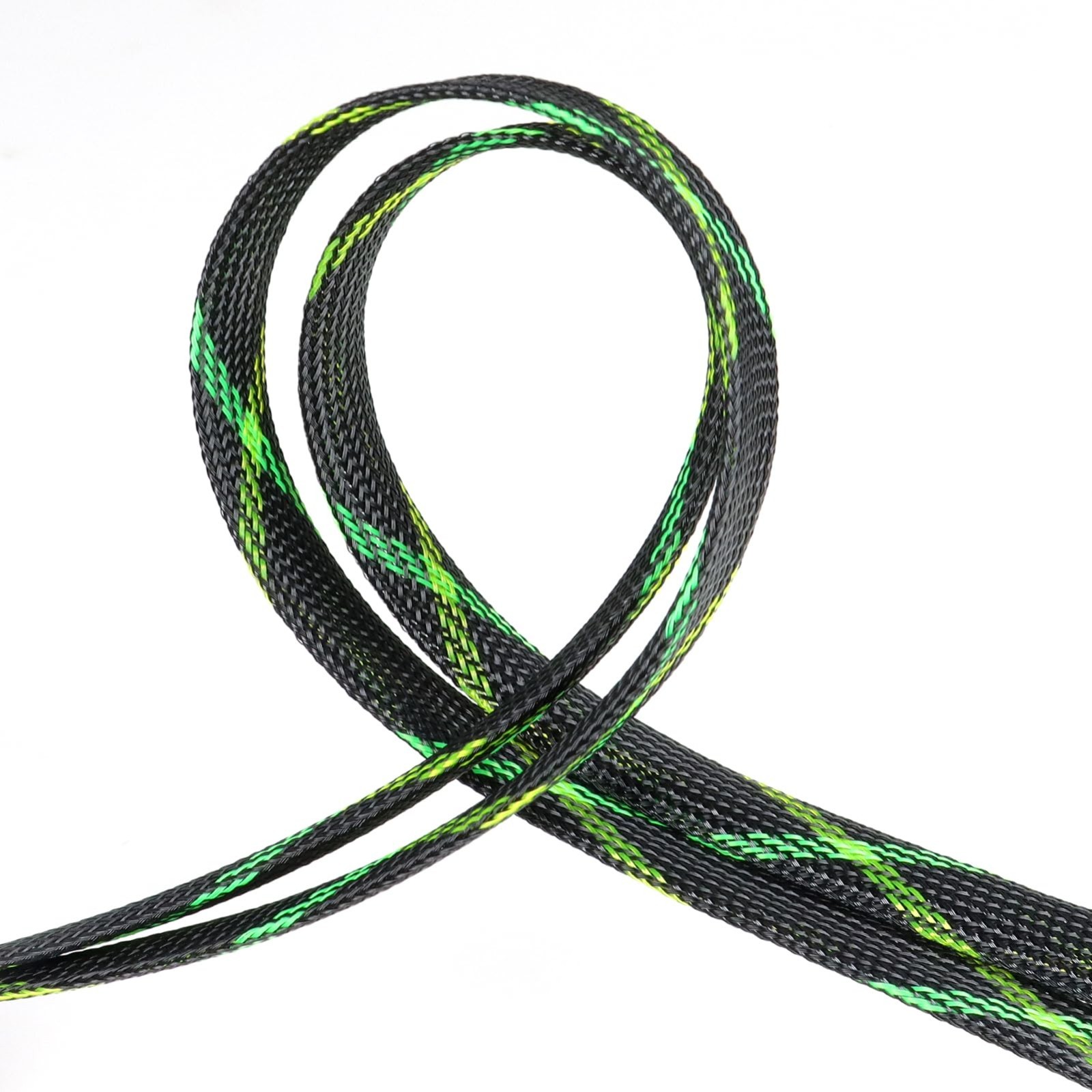 Expandable Braided Cable Sleeve 33ft - Pet-Proof Wire Loom for Automotive & PC,