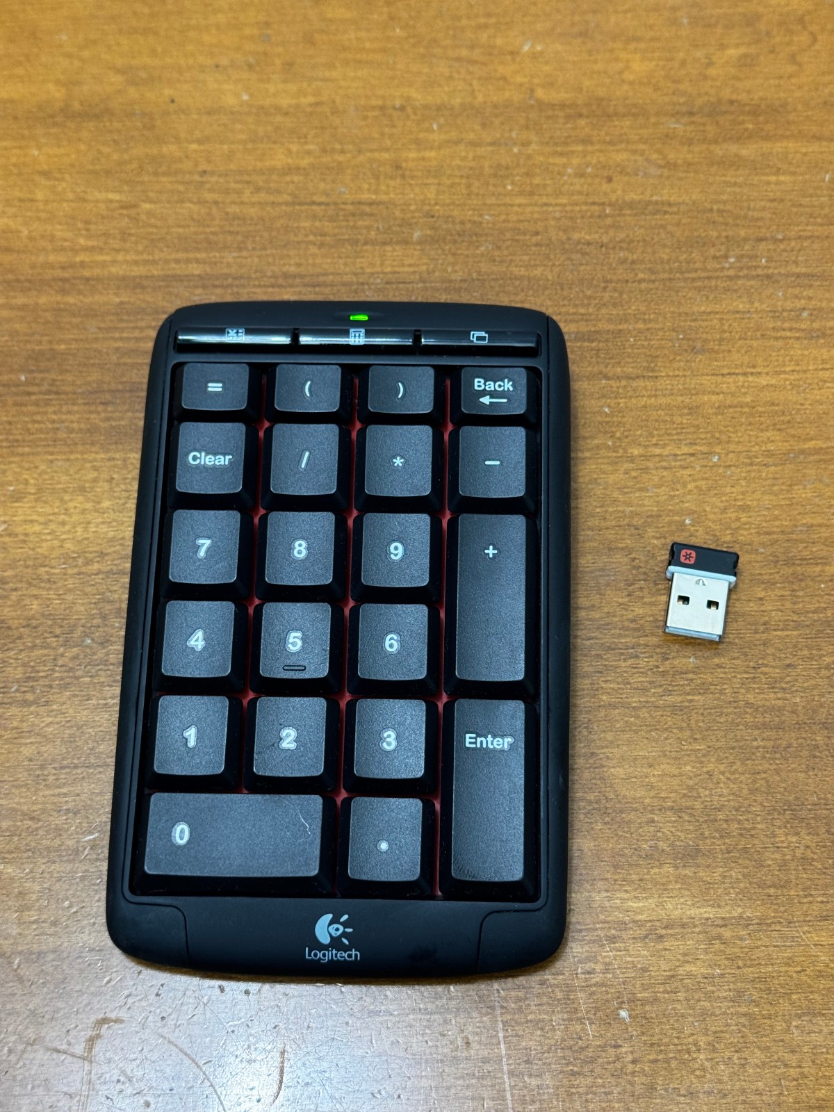 Logitech Wireless Number Key Pad Model N305 With Dongle, Fair