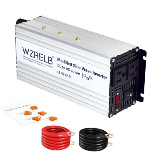 W Power InverterV DC to 110V0V AC 1600W Peak Modified Sine Wave Car 800 12