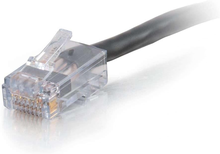C2G 10Ft Cat6 Non-Booted Network Patch Cable (Plenum-Rated) Black