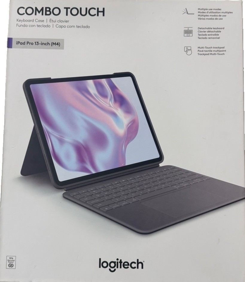 Logitech Combo Touch Keyboard Case iPad Pro 13 M4 Graphite 920-012658 w/ Box