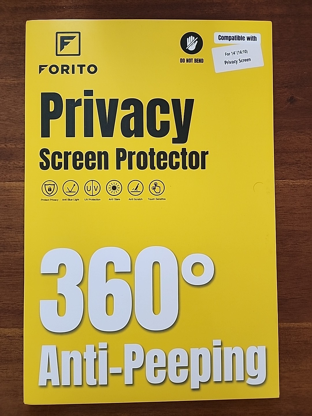 F FORITO 14 Inch 16:9 Laptop Privacy Screen Protector, Anti-peeping