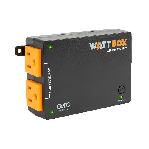 WattBox WB-150-IPW-1B-2 150 Series IP Power Outlets 1 Controlled Bank 2 Outlets