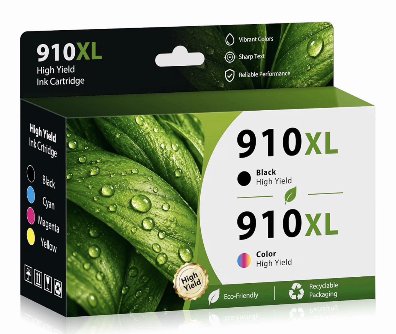 Reman 910XL Ink Cartridges 4-Pack Combo for HP OfficeJet 8010 8020 8030