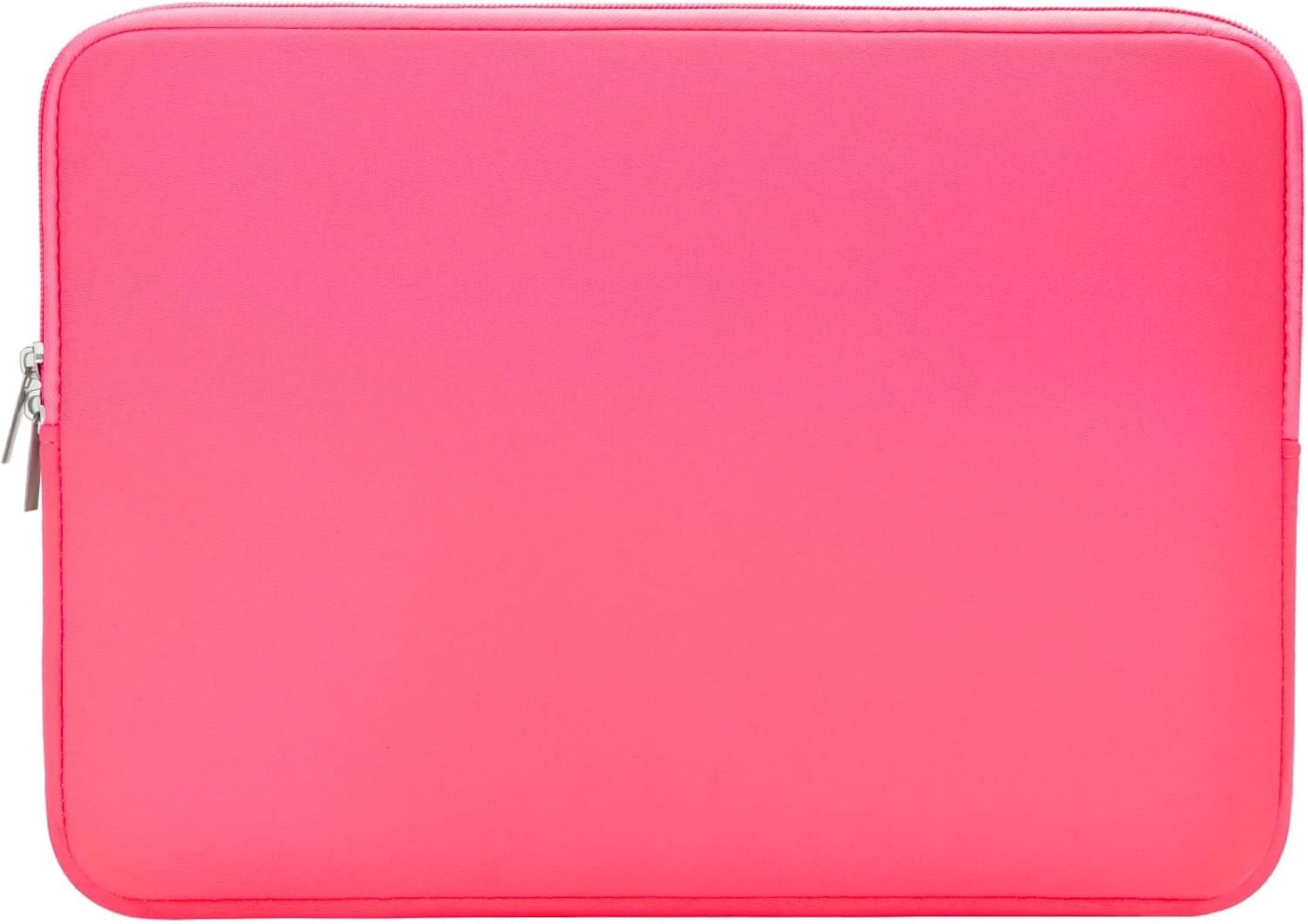 Padded Laptop Sleeve Case for 14 Inch Devices, Bright Pink | Slim Zippered Bag