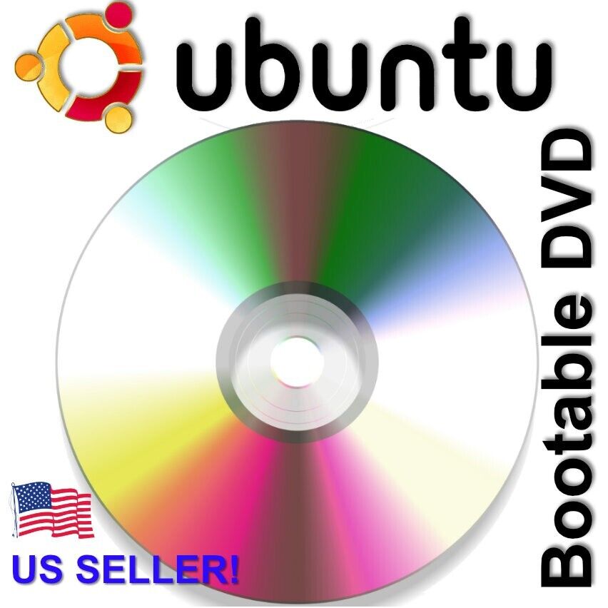 Ubuntu Linux 23.10 Newest Version BOOTABLE/LIVE DVD Disc -USA