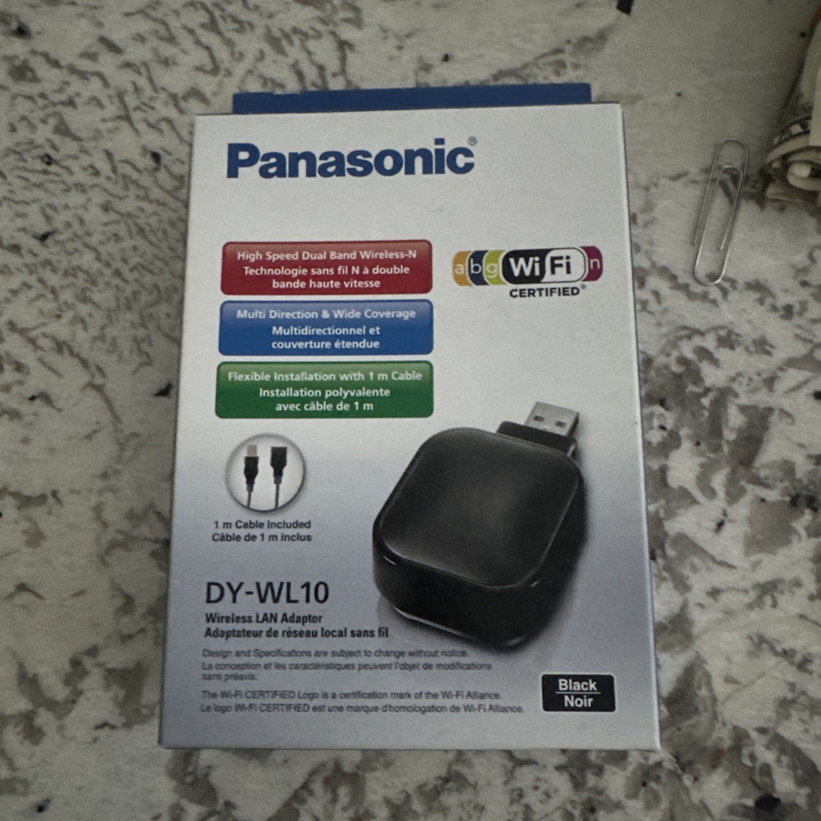 New PANASONIC DY-WL10 USB WI-FI WIRELESS LAN ADAPTER BLU-RAY/HOME THEATER HDTV