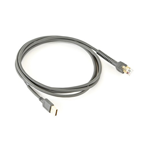 Zebra CBA-U21-S07ZBR 7ft Straight USB Type-A Cable for Handheld Barcode Scanners