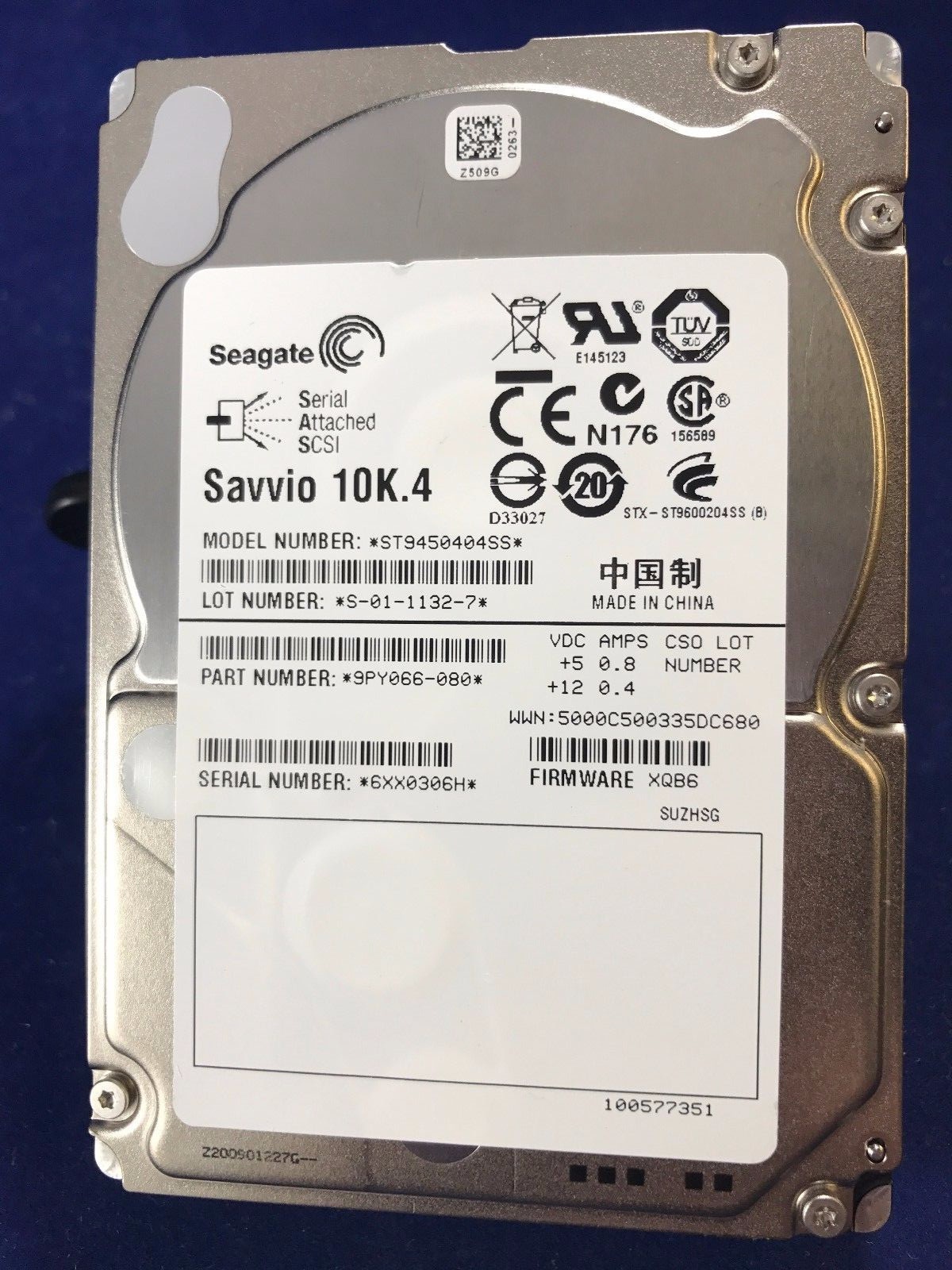 Seagate 450GB 2.5" Hard Drive ST9450404SS Savvio 10K 1K RPM 6G SAS (LOT OF 100)