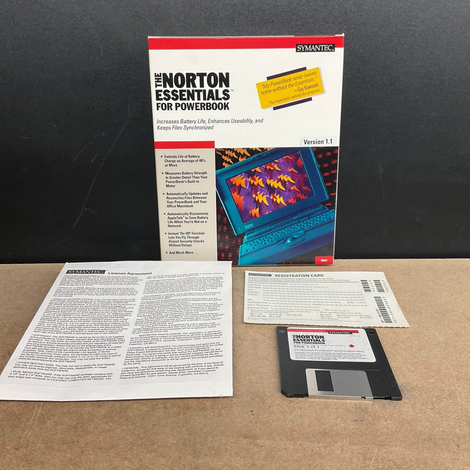 Symantec The Norton Essentials For Powerbook Version 1.1 Vintage Computing