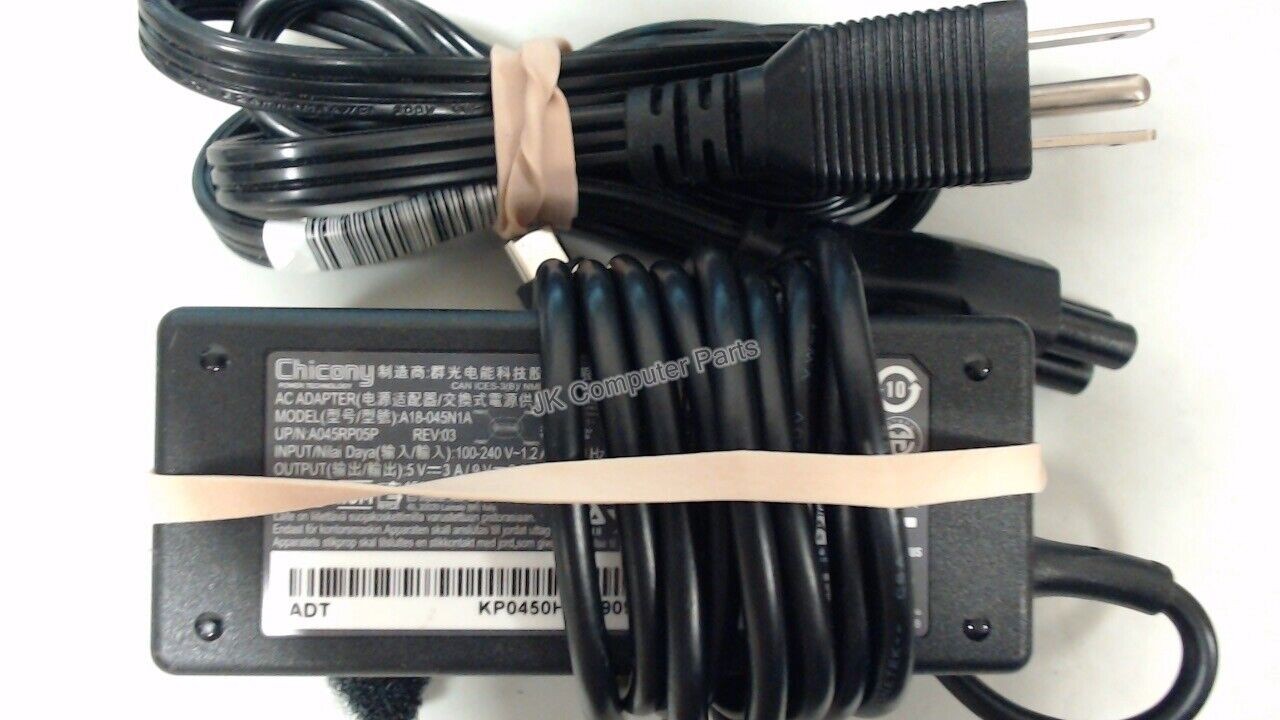 ADAPTER 45W 5V/3A_9V/3A_15V/3A_20V/2.25A TYPE C CHICONY POWER A045R053L LF BLACK