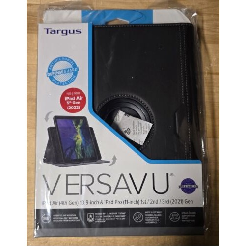 Targus THZ867GL 11IN BLK VERSAVU CLASSIC CASE FOR NEW IPAD&IPAD PRO 2ND&1ST GEN