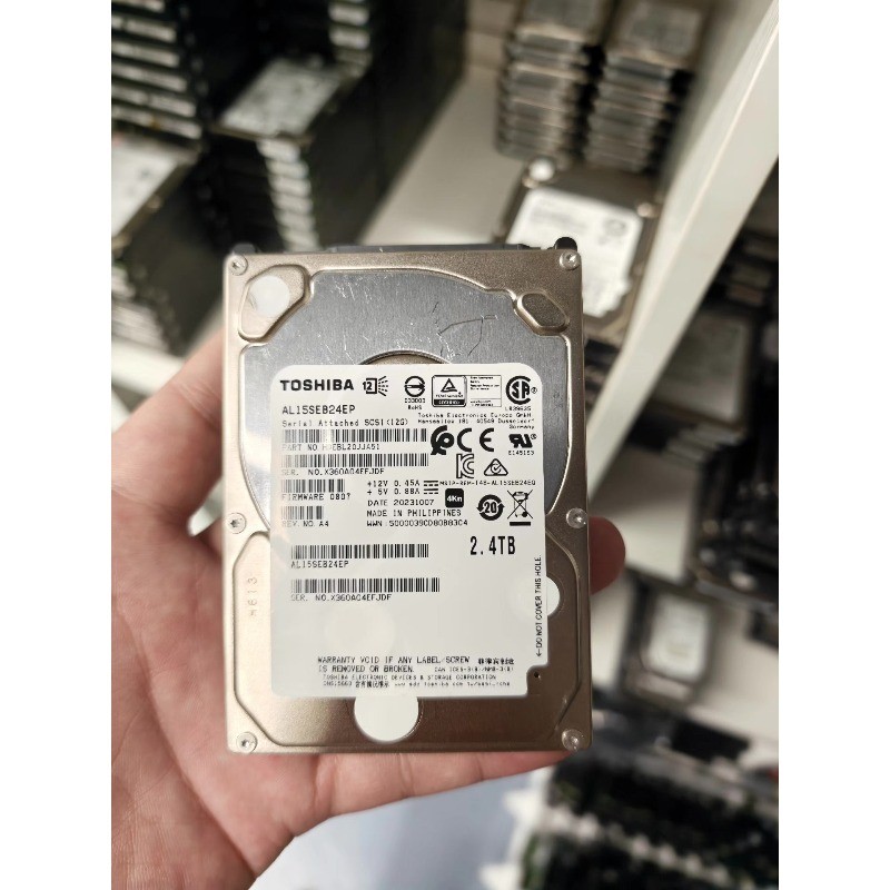 Toshiba AL15SEB24EP 2.4TB 2.5" SAS 12Gb/s 10K RPM 4KN Enterprise Server HDD