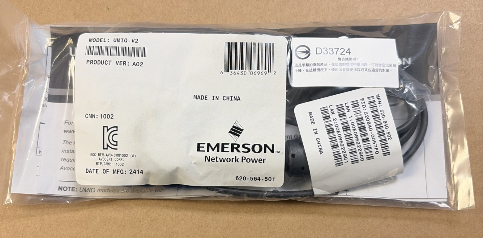 New Sealed Avocent Emerson UMIQ-V2 KVM Extender Module 520-840-502 D33724