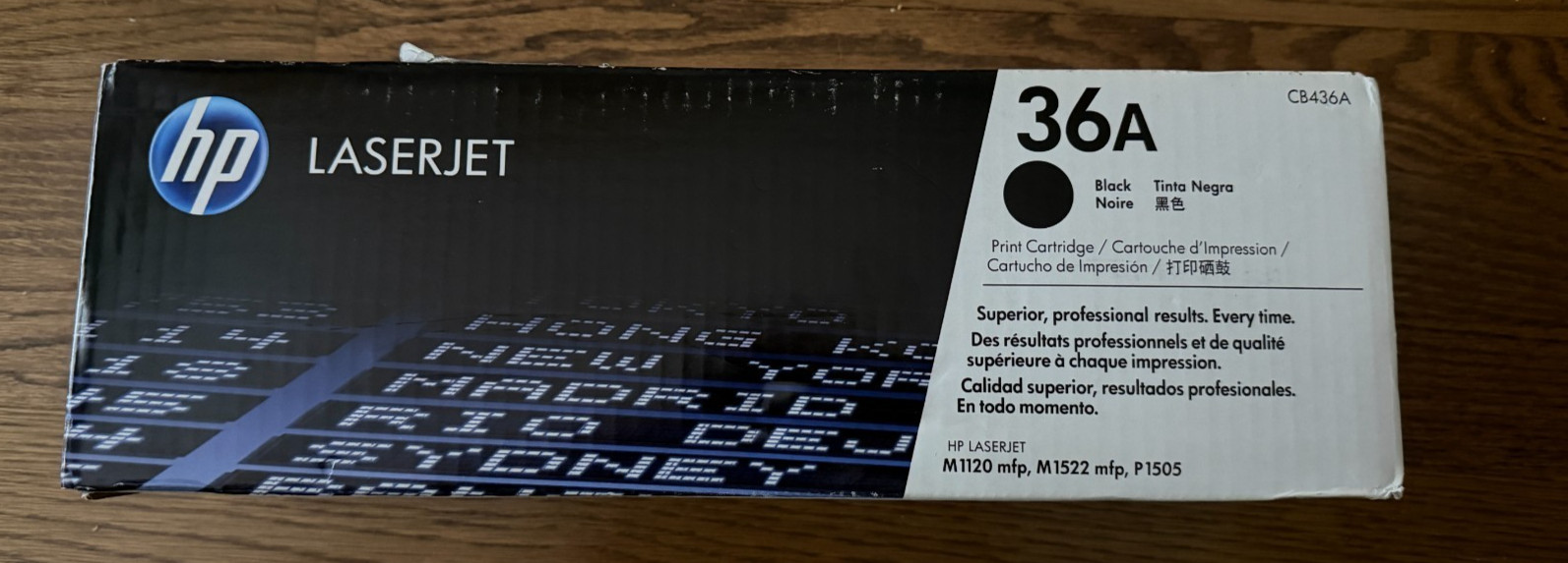 HP 36A CB436A Black Toner Genuine OEM Open Box Sealed Bag P1505 M1120 M1522