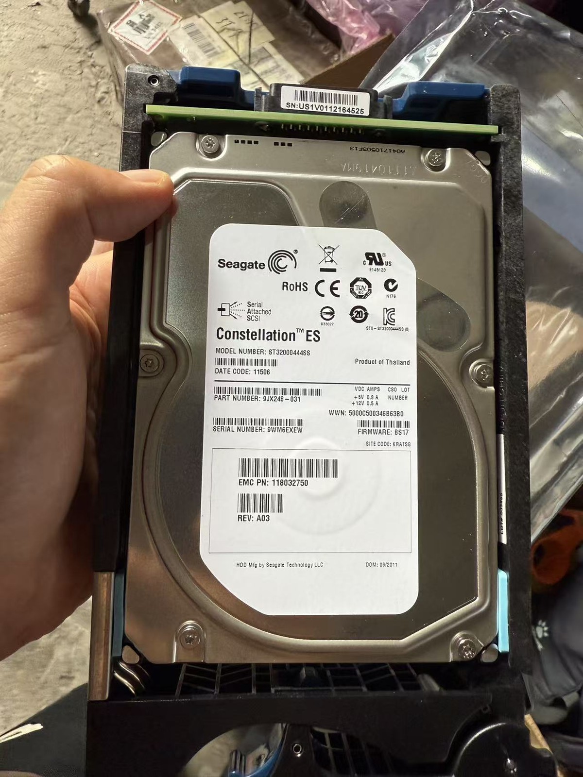 Seagate ST32000444SS EMC 005049277 2TB 7.2K SAS 3.5" Enterprise Hard Disk （HDD）