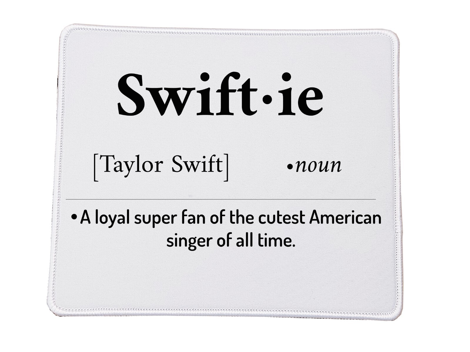 New Taylor Swift swiftie white leather mousepad 22x18cm computer laptop pc