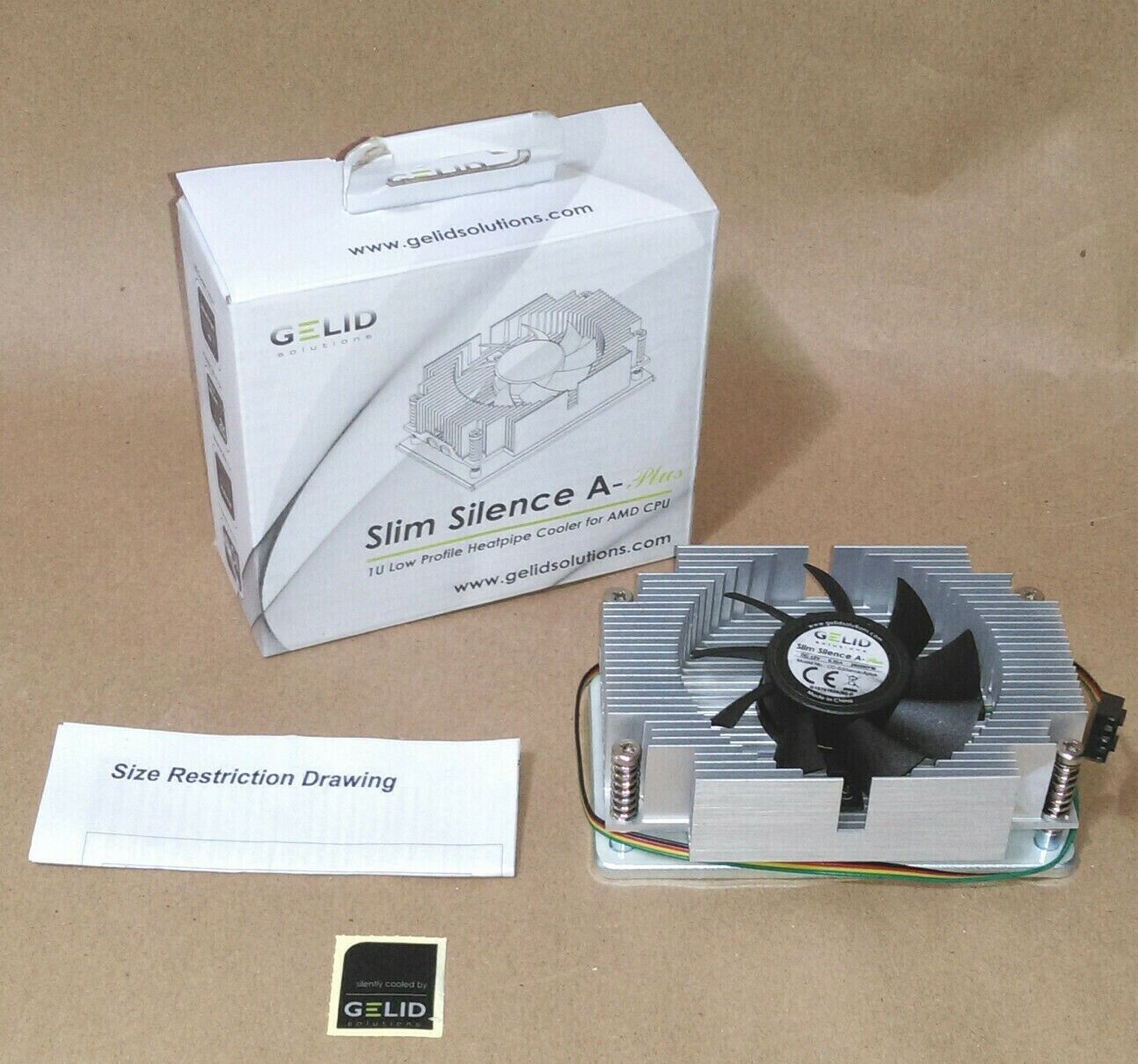 NEW Gelid Slim Silence A-Plus CC-SSilence-Aplus AMD AM2,AM3,AM3+,FM1 CPU Cooler