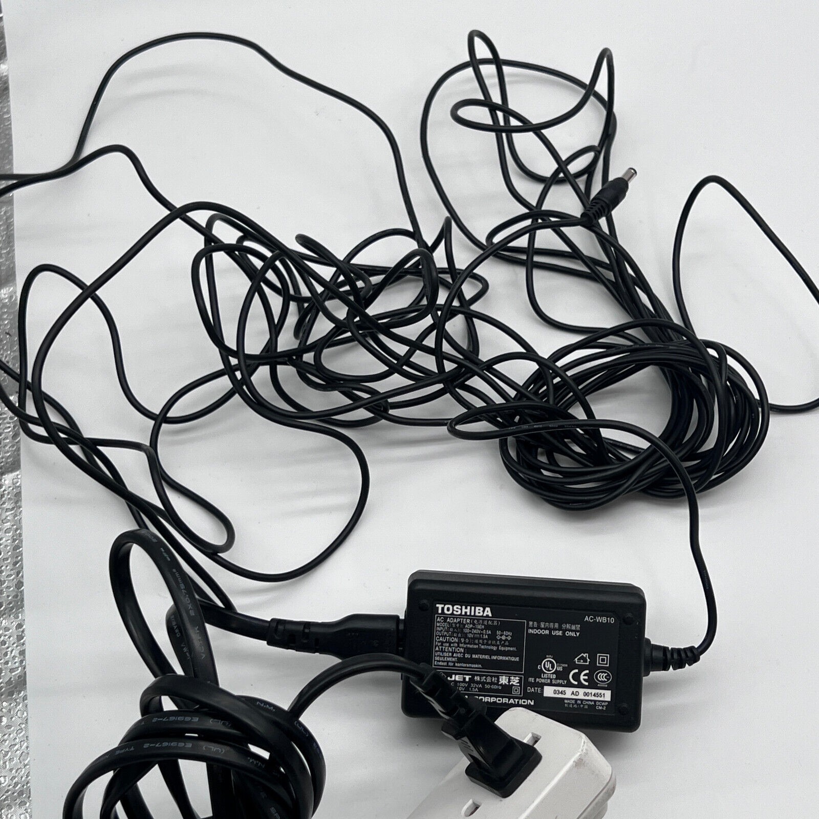 Original OEM Toshiba Adp – 15 EH Power Adapter Output 10 V – 1.5 amp
